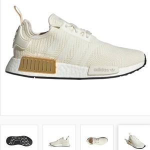 Off white gold metalic NMD_R1 Sneakers